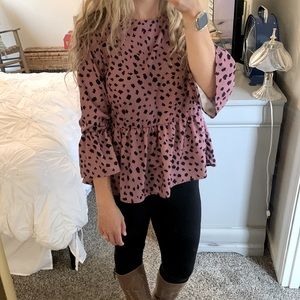 Leopard print blouse